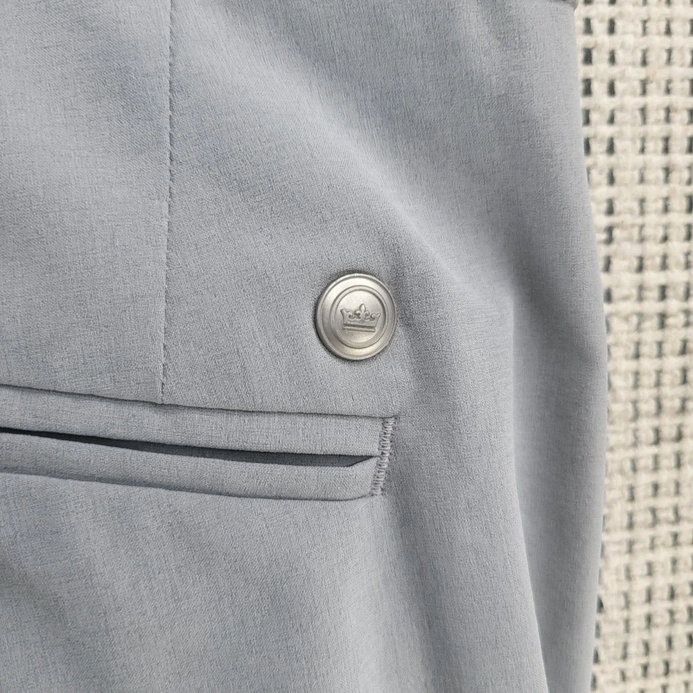 Peter Millar Pants Mens 43x32 Gray Crown‎ Crafted Chino Golf Casual Flat Front